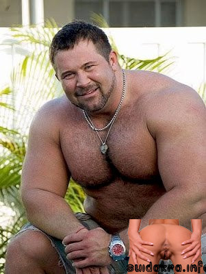 bodybuilders uge cock destroys stomach musclebear beefy behr huge